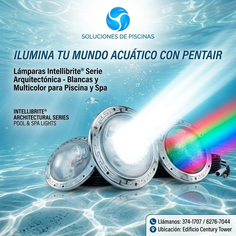 Lámparas Pentair IntelliBrite Serie Arquitectónica