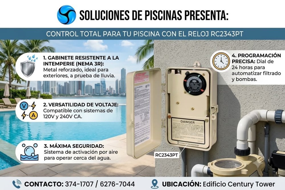 Reloj temporizador RC2343PT — NEMA 3R