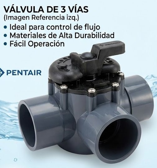 Válvula Pentair de 3 vías