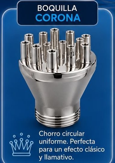 Boquilla para fuente — Corona