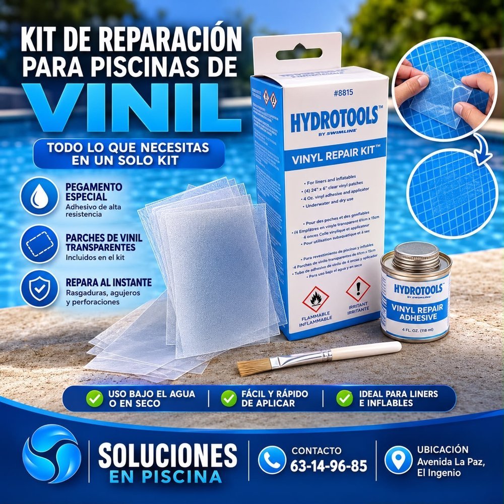 Kit de reparación para piscinas de vinil HydroTools