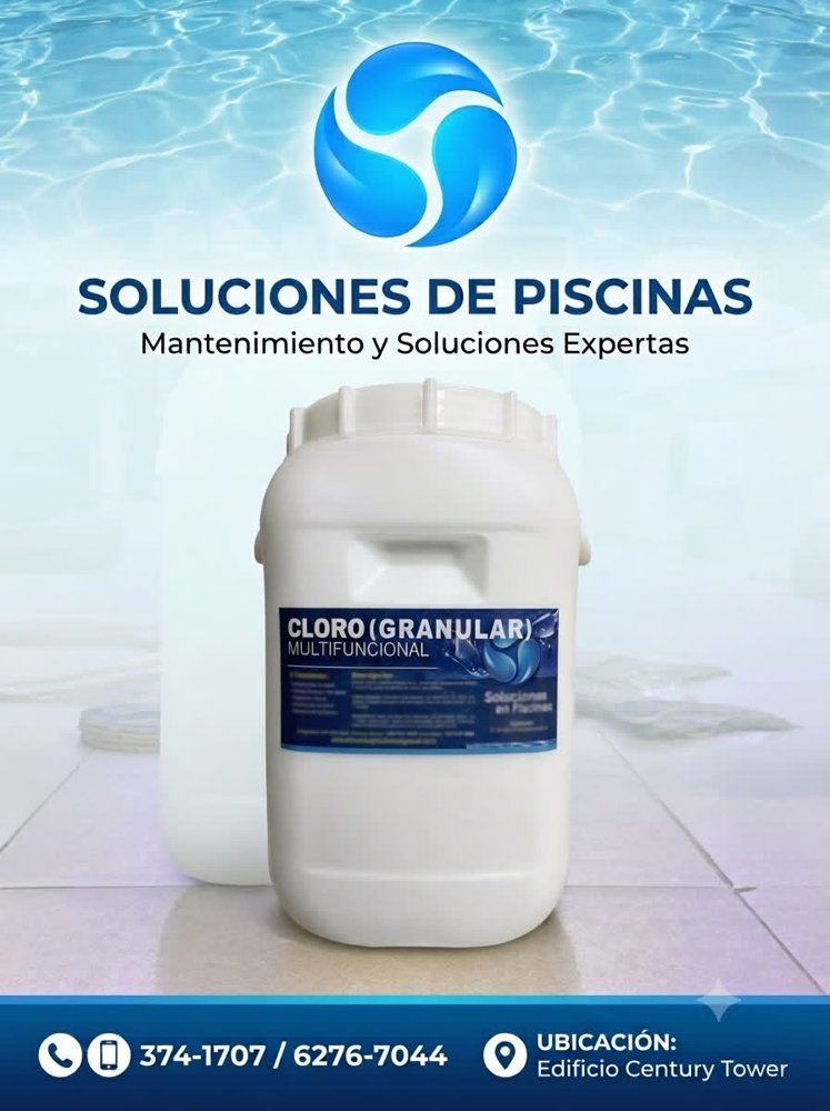 Cloro granulado multifuncional 87% — imagen adicional
