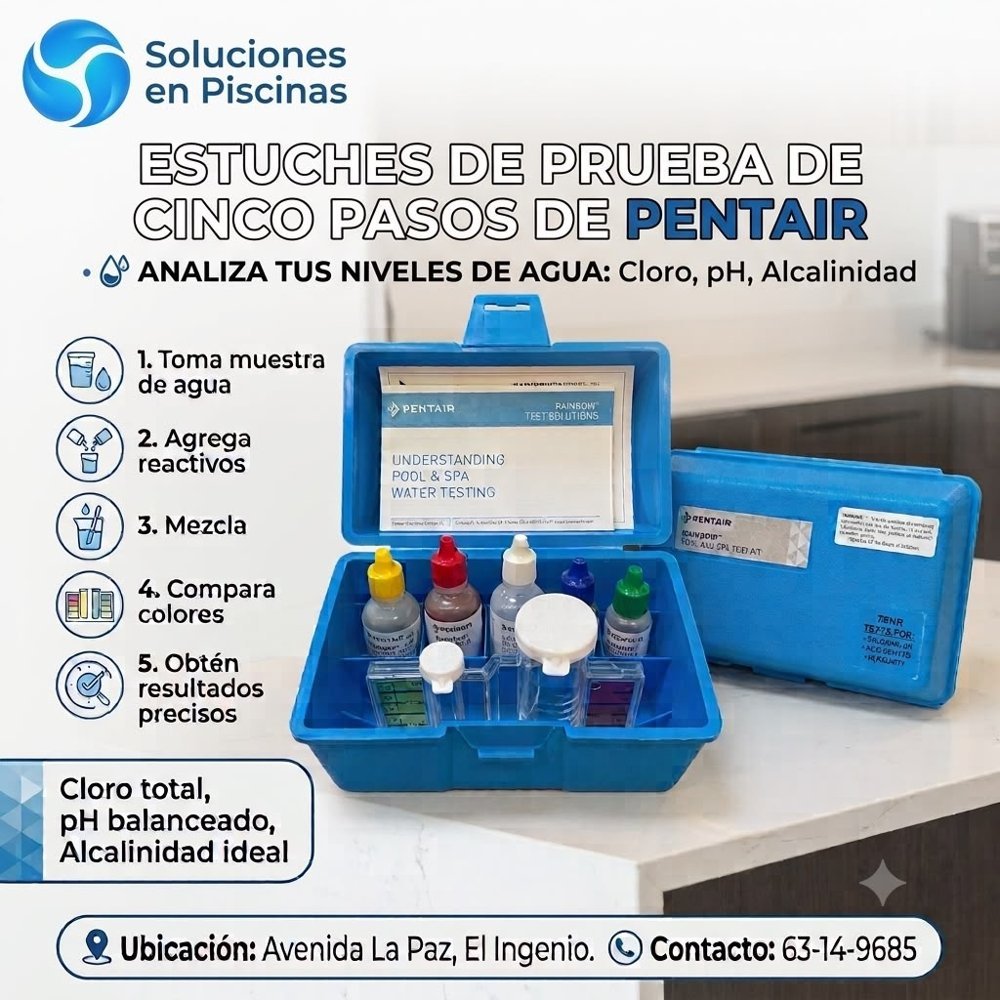 Estuche de prueba Pentair Rainbow de 5 pasos