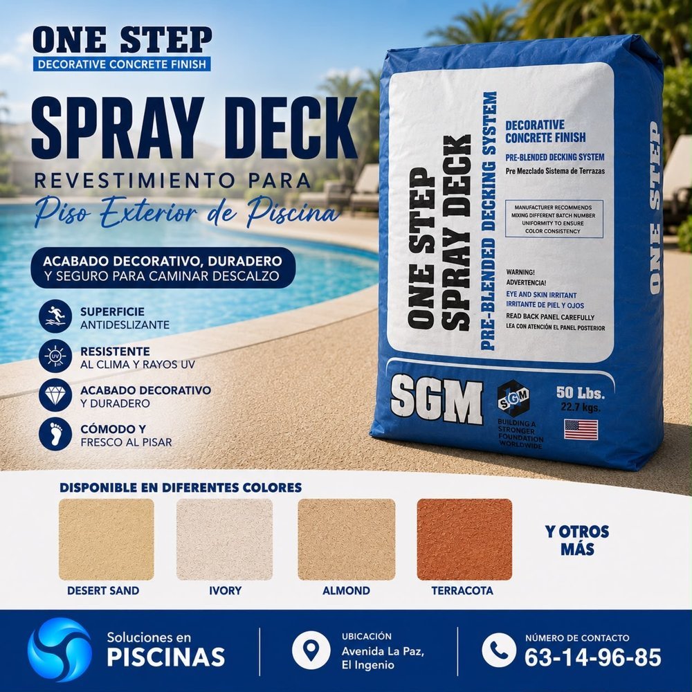 SGM One Step Spray Deck — Revestimiento decorativo de piso