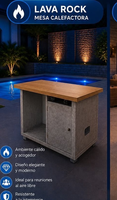 Mesa calefactora Lava Rock